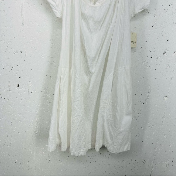 Free People Beach Size Small White Mini Dress Beach Cover Up NEW - Picture 5 of 13